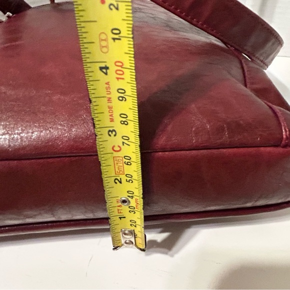 Diverso Burgundy Vegan leather Shoulder/Crossbody Bag made in Italy - Picture 8 of 11